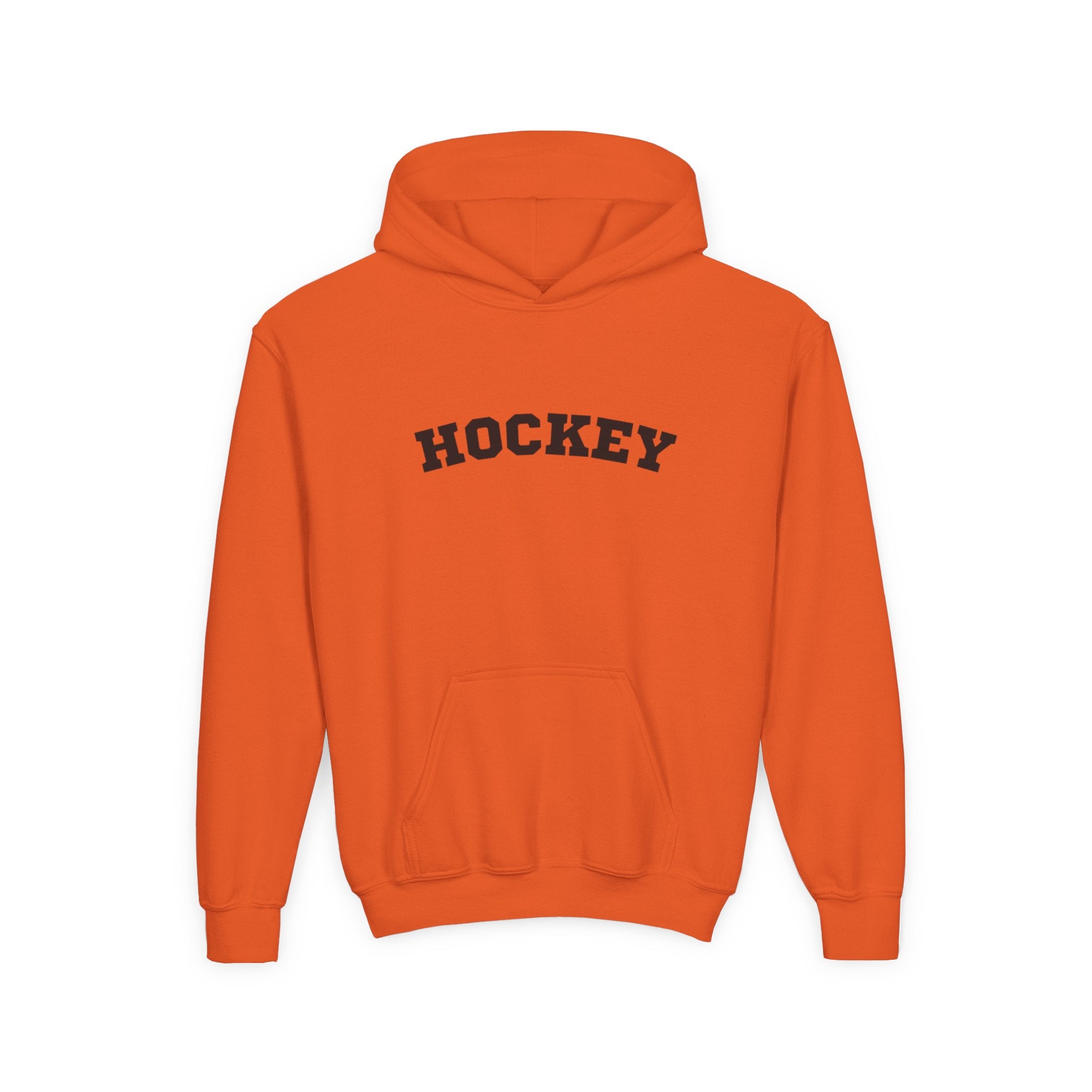 Youth Hoodie "Hockey" - Choose Your Color- -Sports Apparel, Gift for Young Athletes, Team Spirit, Cozy Sweatshirt, Game Day Ready