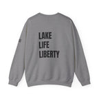 Lake Life Liberty, 'Merica Crewneck Sweatshirt