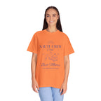 Matching shirt- "Nauti Crew-Best Mates" T-shirt, Unisex Garment-Dyed Tee for Bachelorette and Wedding Parties by the Lake-Perfect for Summer Vacations, Boating Trips, Family Gatherings
