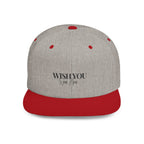 Embroidered Snackback Cap-"Wish You Were Here"- Casual Hat, Outdoor Apparel, Summer Fashion, Gift for Him/Her, Festival Accessory