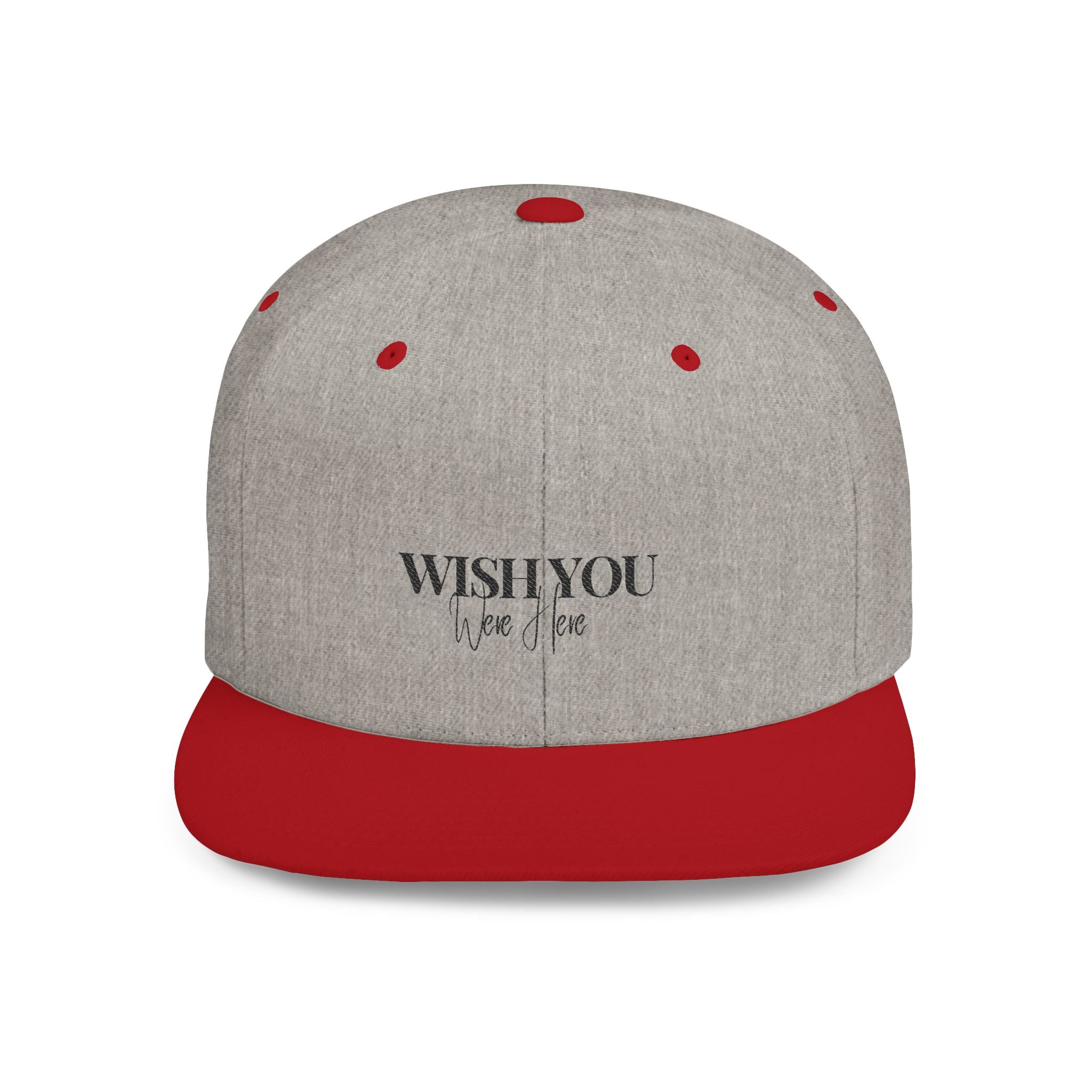 Embroidered Snackback Cap-"Wish You Were Here"- Casual Hat, Outdoor Apparel, Summer Fashion, Gift for Him/Her, Festival Accessory