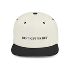 Embroidered Snackback Cap-"Best Kept Secret"- Casual Hat, Outdoor Apparel, Summer Fashion, Gift for Him/Her, Festival Accessory