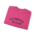 Adult Crewneck-Saybrook Manor with Logo on Back- Black Writing