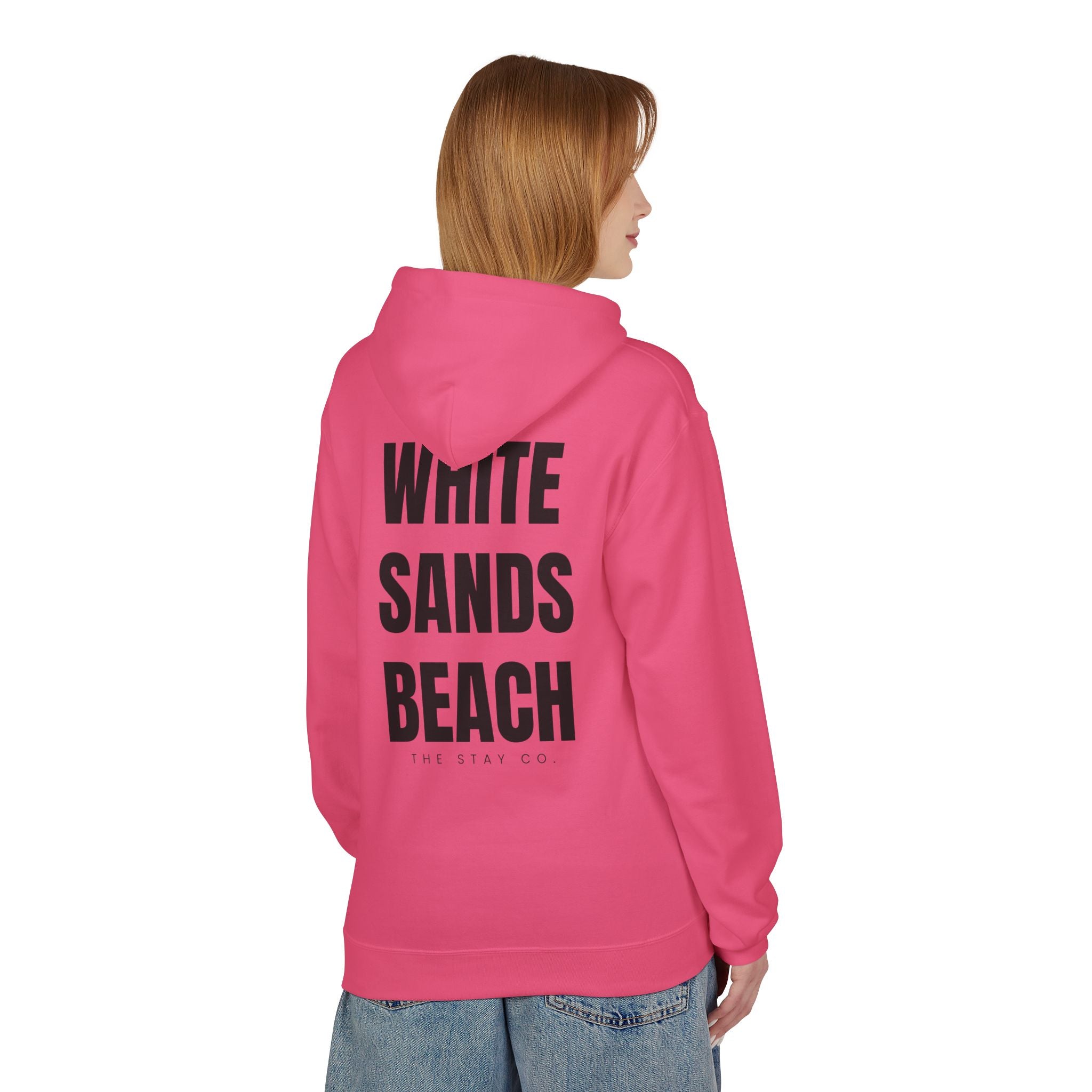 Adult- "Out Of Office" (Front) "White Sands Beach" (Back) - Hoodie