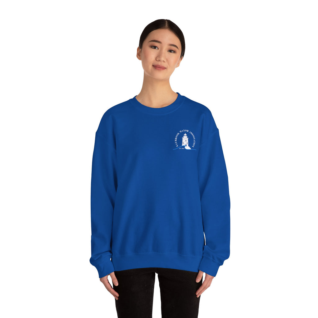Adult- Old Saybrook Crewneck Sweatshirt With Association Logo On Front