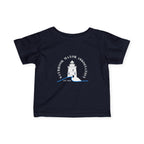 Infant (6M-24M)- Saybrook Manor Association Logo On Front  "MILK. NAP. SAYBROOK. REPEAT." (Back) in White Writing