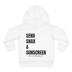 Toddler (2T-6T)- "Gone To The Beach" (Front) "Send Snax & Sunscreen, Old Saybrook, CT"- (Back)- Hoodie