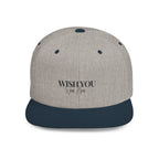 Embroidered Snackback Cap-"Wish You Were Here"- Casual Hat, Outdoor Apparel, Summer Fashion, Gift for Him/Her, Festival Accessory