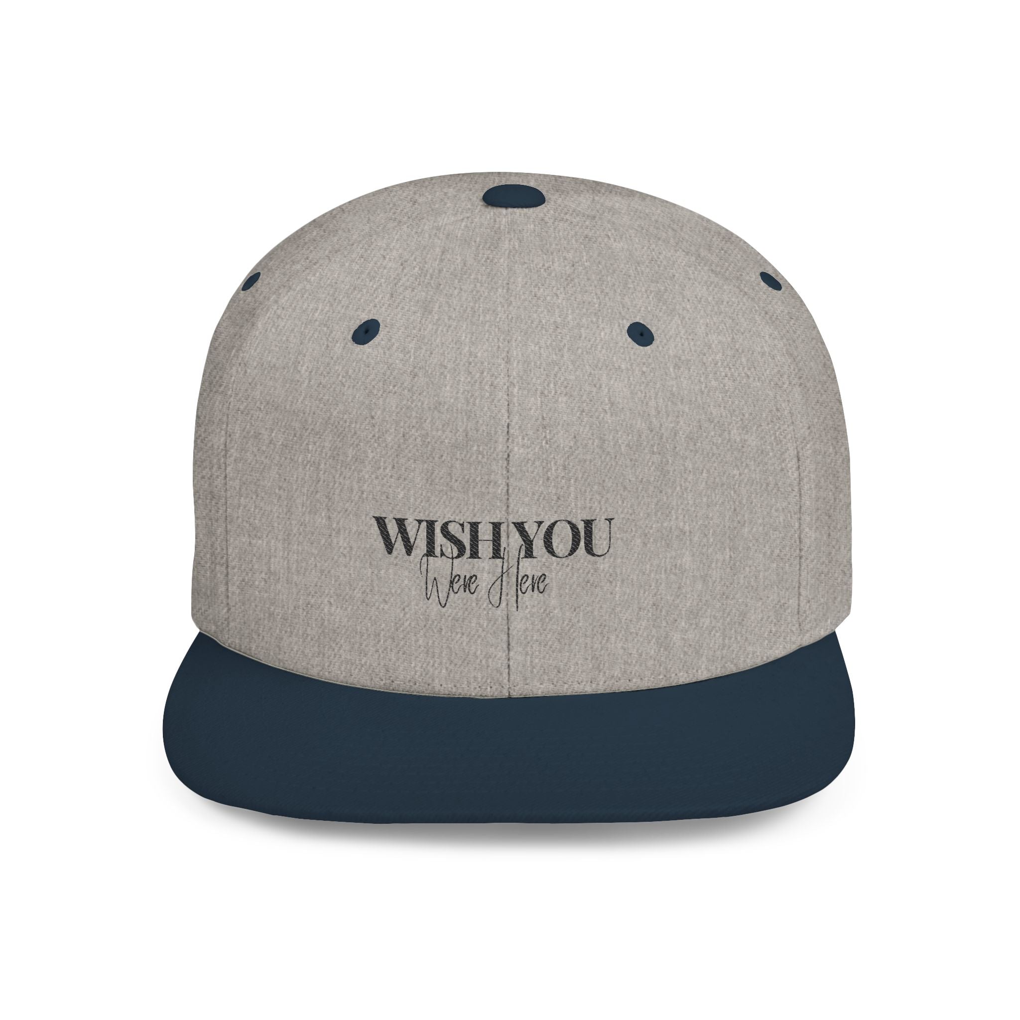 Embroidered Snackback Cap-"Wish You Were Here"- Casual Hat, Outdoor Apparel, Summer Fashion, Gift for Him/Her, Festival Accessory