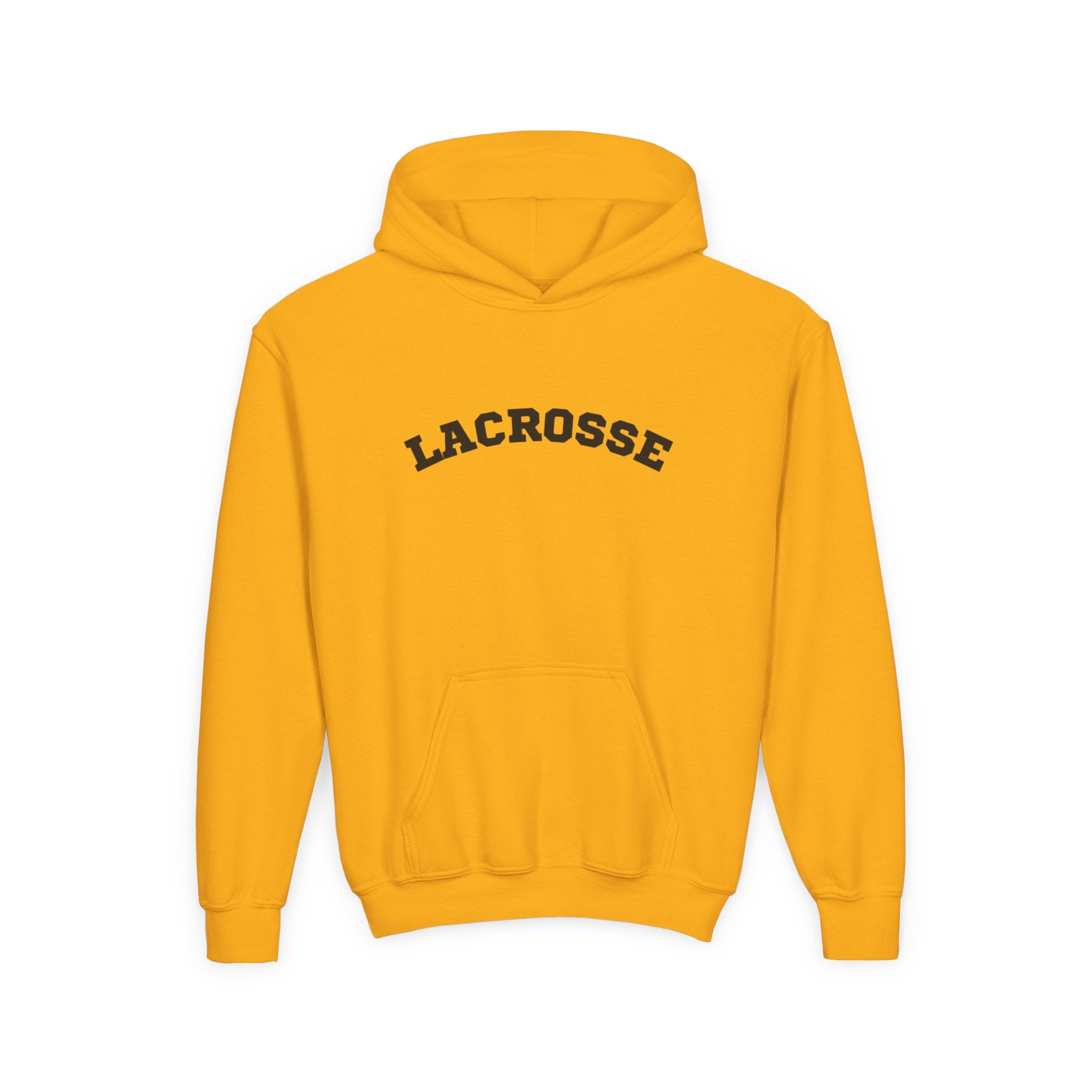 Youth Hoodie "Lacrosse" - Choose Your Color  -Sports Apparel, Gift for Young Athletes, Team Spirit, Cozy Sweatshirt, Game Day Ready