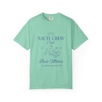 Matching shirt- "Nauti Crew-Best Mates" T-shirt, Unisex Garment-Dyed Tee for Bachelorette and Wedding Parties by the Lake-Perfect for Summer Vacations, Boating Trips, Family Gatherings
