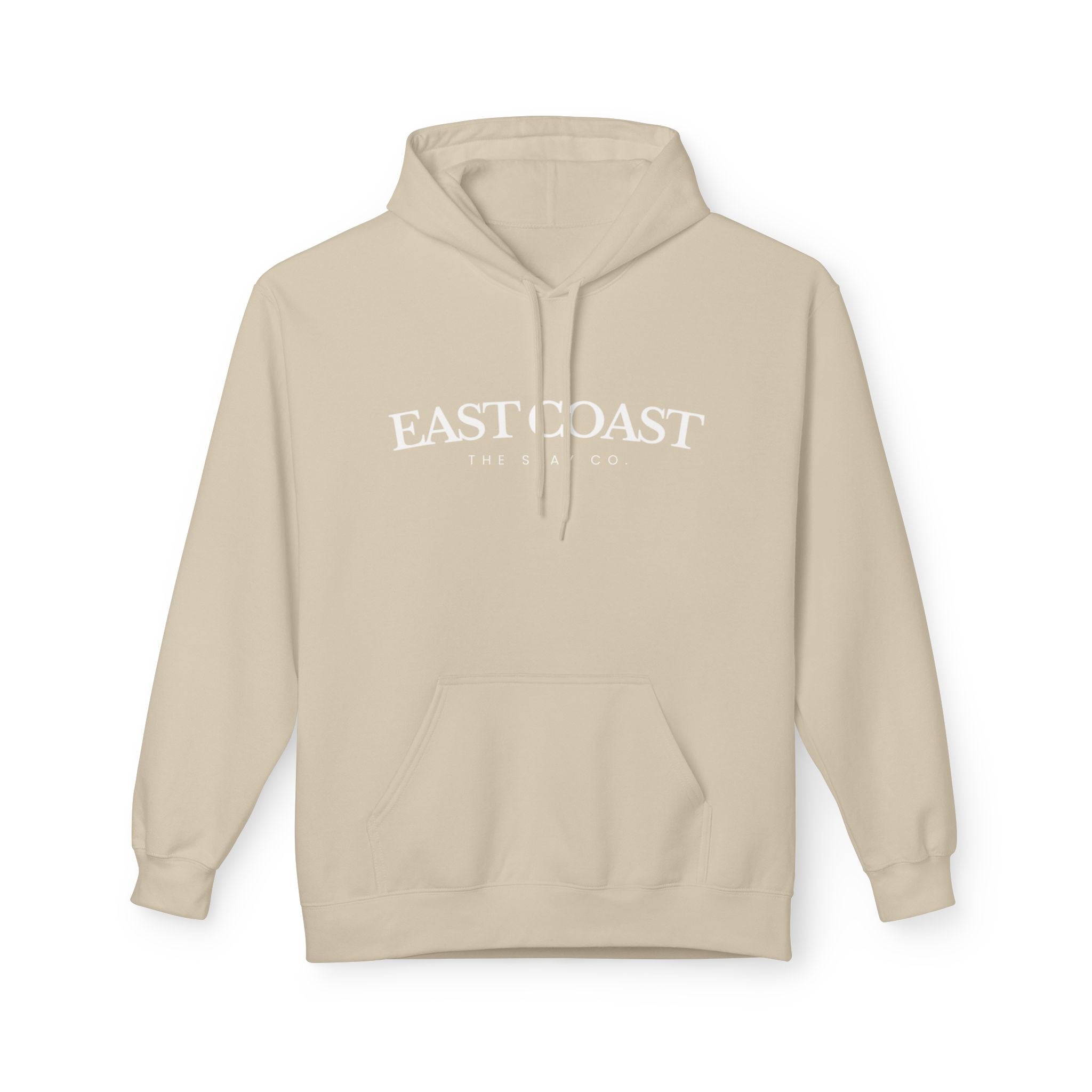 Adult-East Coast - White Writing Hoodie