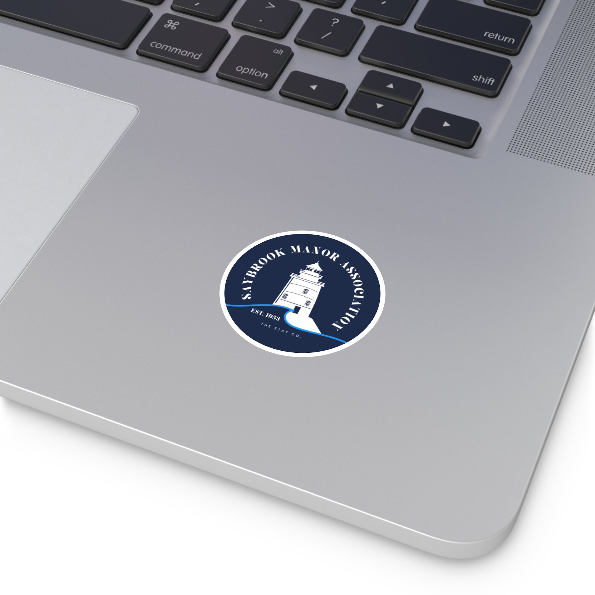 Saybrook Manor Association Lighthouse Round Stickers