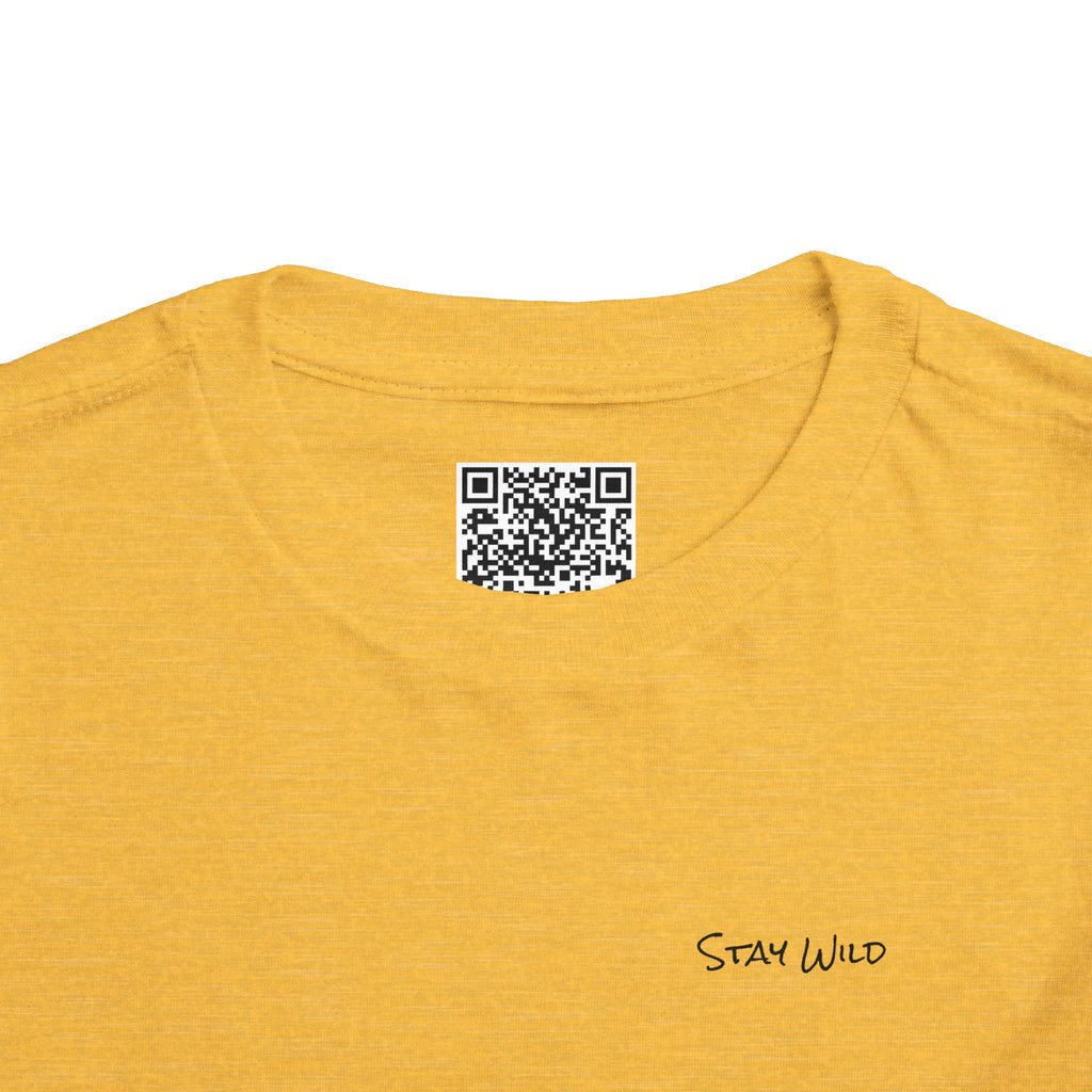 Toddler (2T-5T) - "Stay Wild" (Front) - "Stay Wild Lake Child" (Back) -Black Writing Short Sleeve Tee
