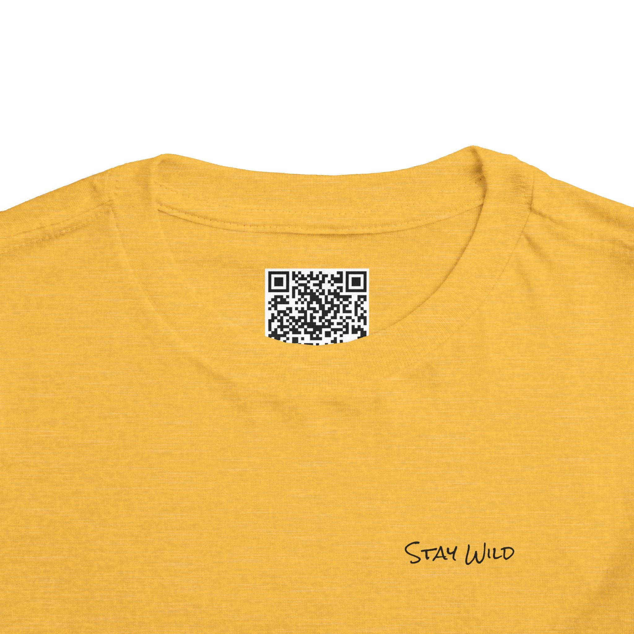 Toddler (2T-5T) - "Stay Wild" (Front) - "Stay Wild Lake Child" (Back) -Black Writing Short Sleeve Tee