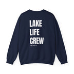 Adult- "Made For This"- (Front)  "Lake Life Crew" (Back)- White Writing- Unisex Crewneck Sweatshirt