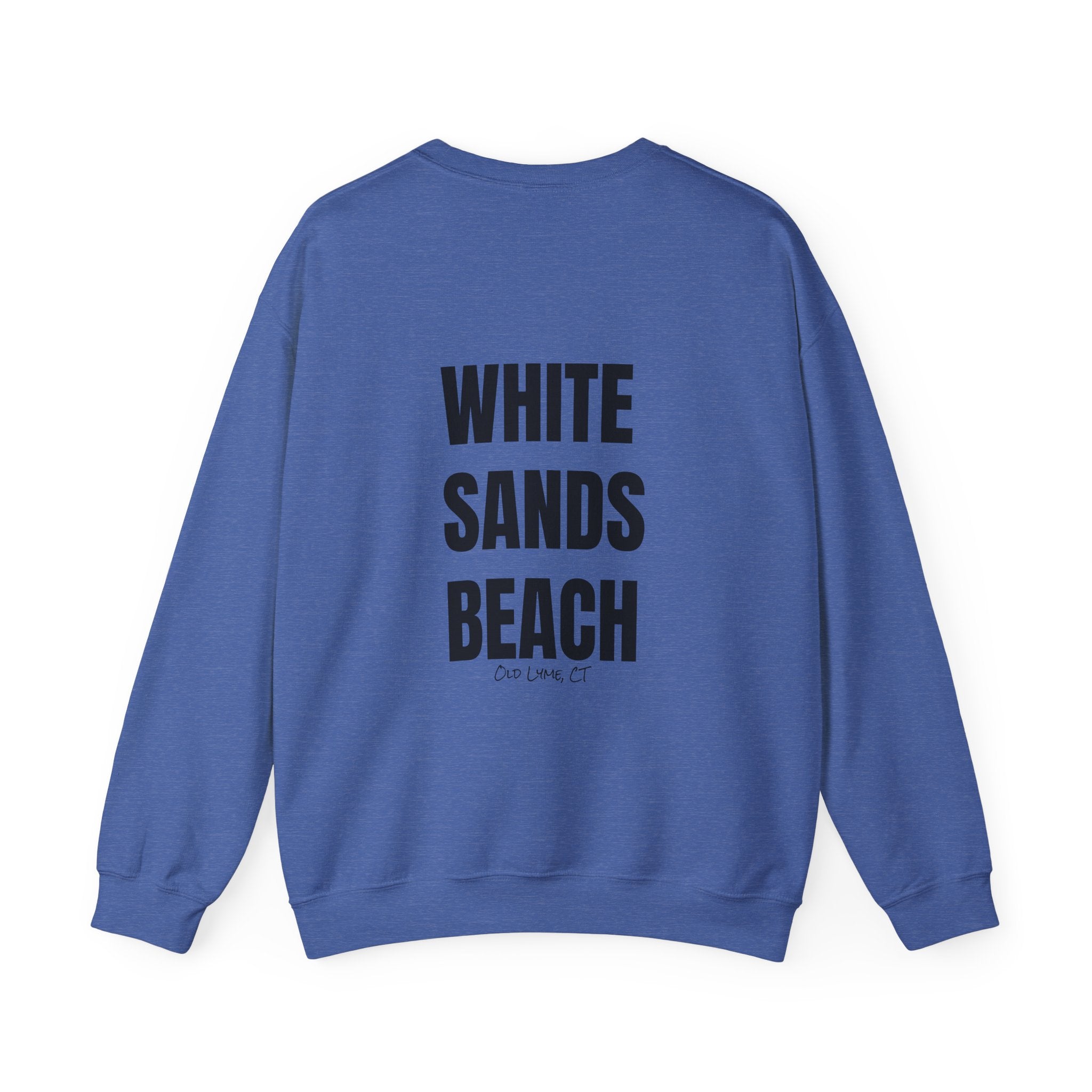 Adult- "'Catch me at"-(Front)- "White Sands Beach Old Lyme, CT"- (Back)- (No Flag) Custom Sweatshirt for location