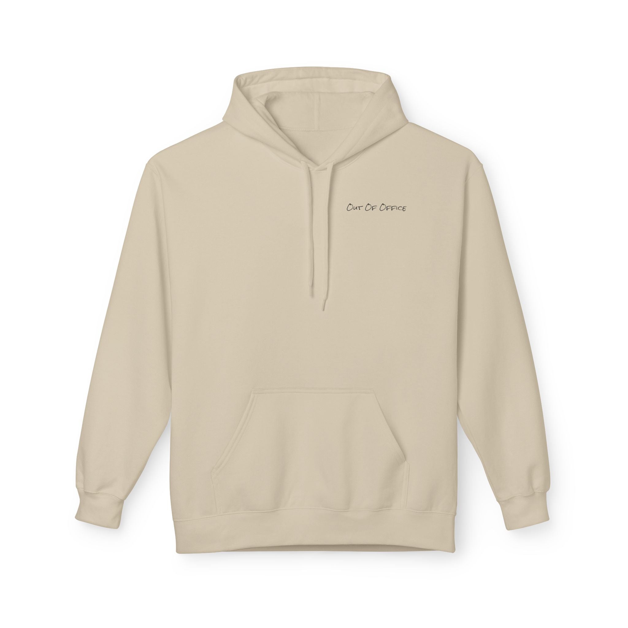 Adult- "Out Of Office" (Front) "Old Saybrook New Tan" (Back) - Hoodie