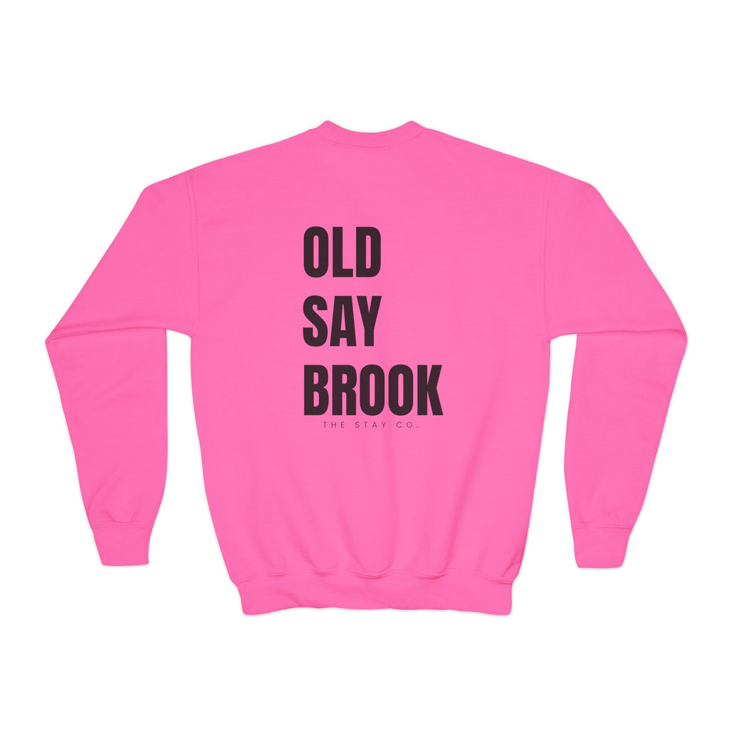 Youth-(XS-XL) Old Saybrook Crewneck Sweatshirt With Association Logo On Front