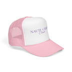 Matching- "Nauti Crew Club" -Trucker Hat, Embroidered Foam Hat for Boating, Nautical Gift, Beachwear Accessory, Summer Fashion