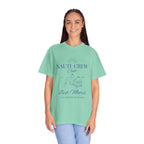 Matching shirt- "Nauti Crew-Best Mates" T-shirt, Unisex Garment-Dyed Tee for Bachelorette and Wedding Parties by the Lake-Perfect for Summer Vacations, Boating Trips, Family Gatherings