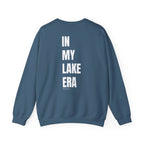 Adult- "Born for this"- (Front)  "In My Lake Era" (Back)- White Writing- Unisex Crewneck Sweatshirt