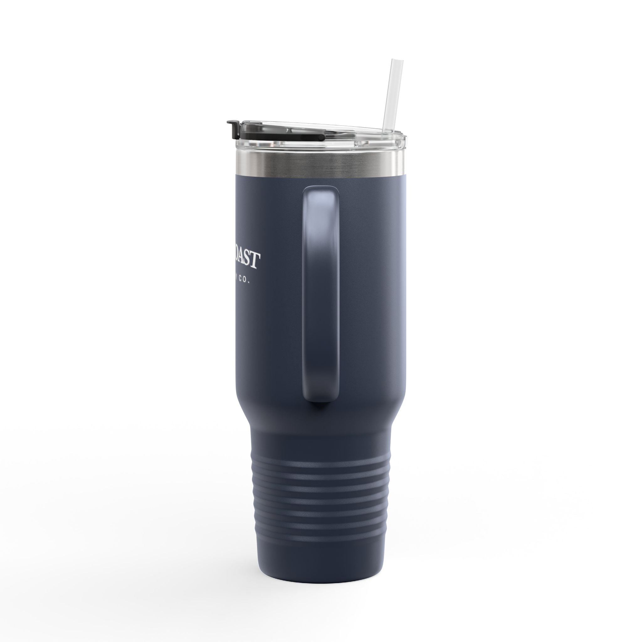 Travel Mug -40oz Insulated Cup- "East Coast" In White Writing
