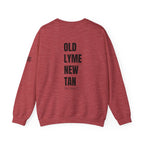 Adult- "Salty AF" (Front) "Old Lyme New Tan" (Back)- with Flag -Unisex Crewneck