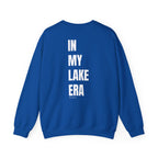 Adult- "Born for this"- (Front)  "In My Lake Era" (Back)- White Writing- Unisex Crewneck Sweatshirt