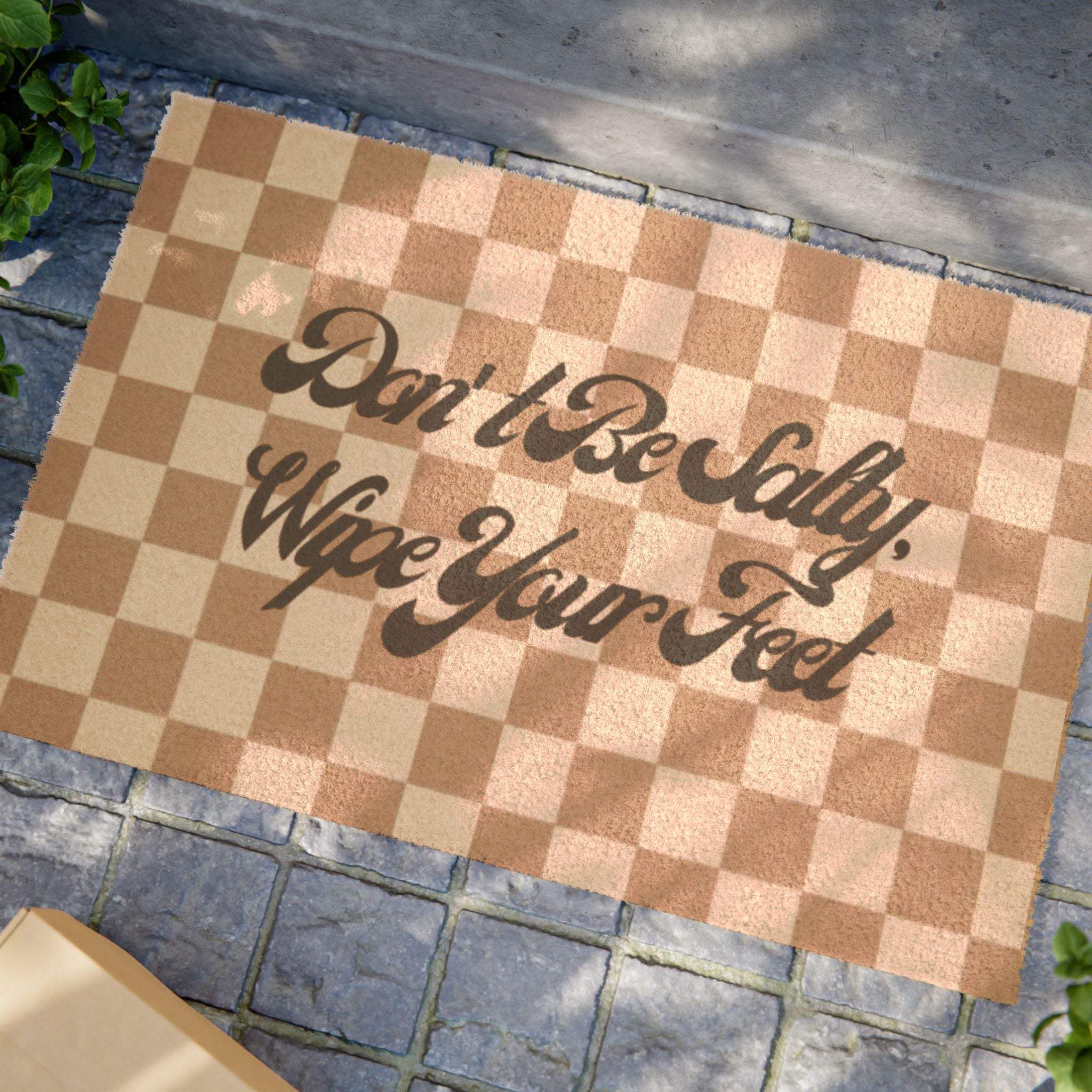 Doormat "Don't Be Salty, Wipe Your Feet"-Welcome Mat for Home, Entryway Decor, Housewarming Gift, Fall Decor, Everyday Welcome