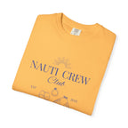 Matching shirt- "Nauti Crew-Best Mates" T-shirt, Unisex Garment-Dyed Tee for Bachelorette and Wedding Parties by the Lake-Perfect for Summer Vacations, Boating Trips, Family Gatherings