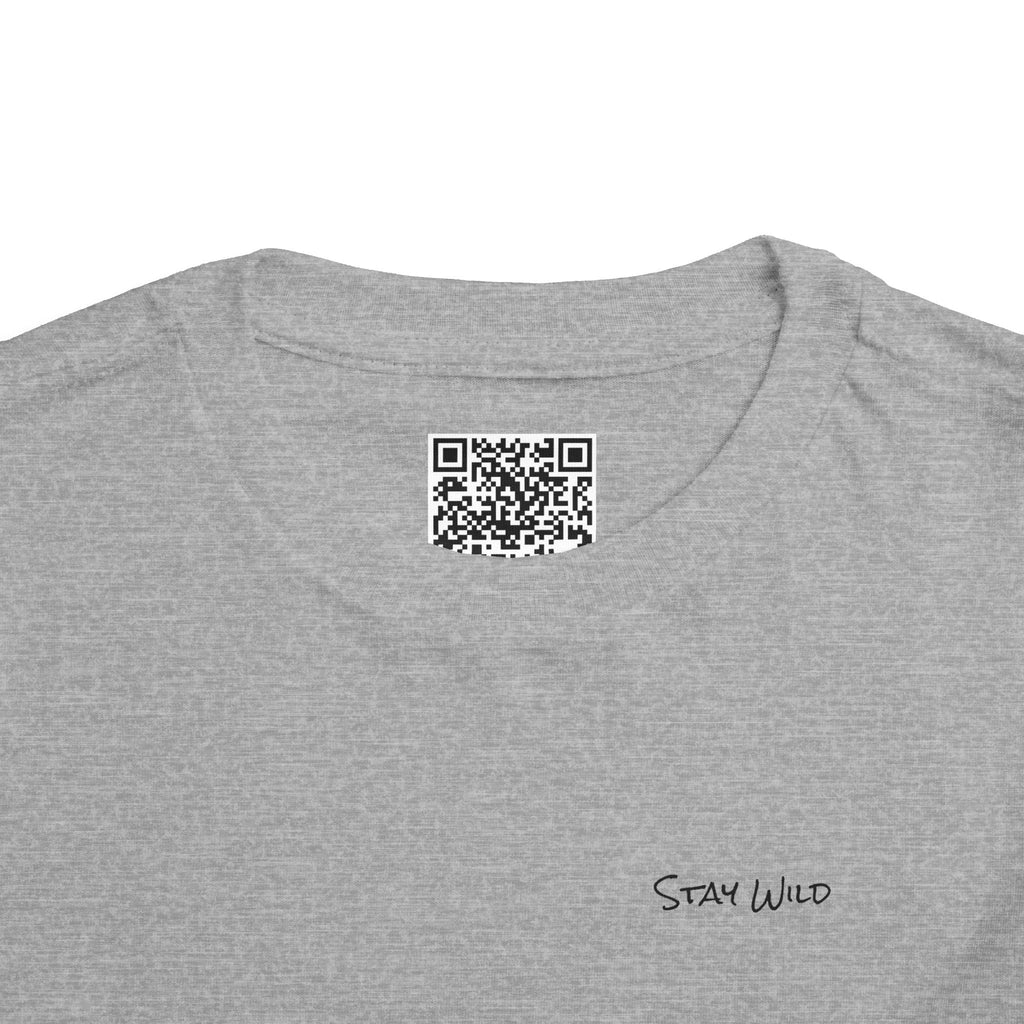 Toddler (2T-5T) - "Stay Wild" (Front) - "Stay Wild Lake Child" (Back) -Black Writing Short Sleeve Tee