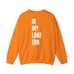 Adult- "Born for this"- (Front)  "In My Lake Era" (Back)- White Writing- Unisex Crewneck Sweatshirt
