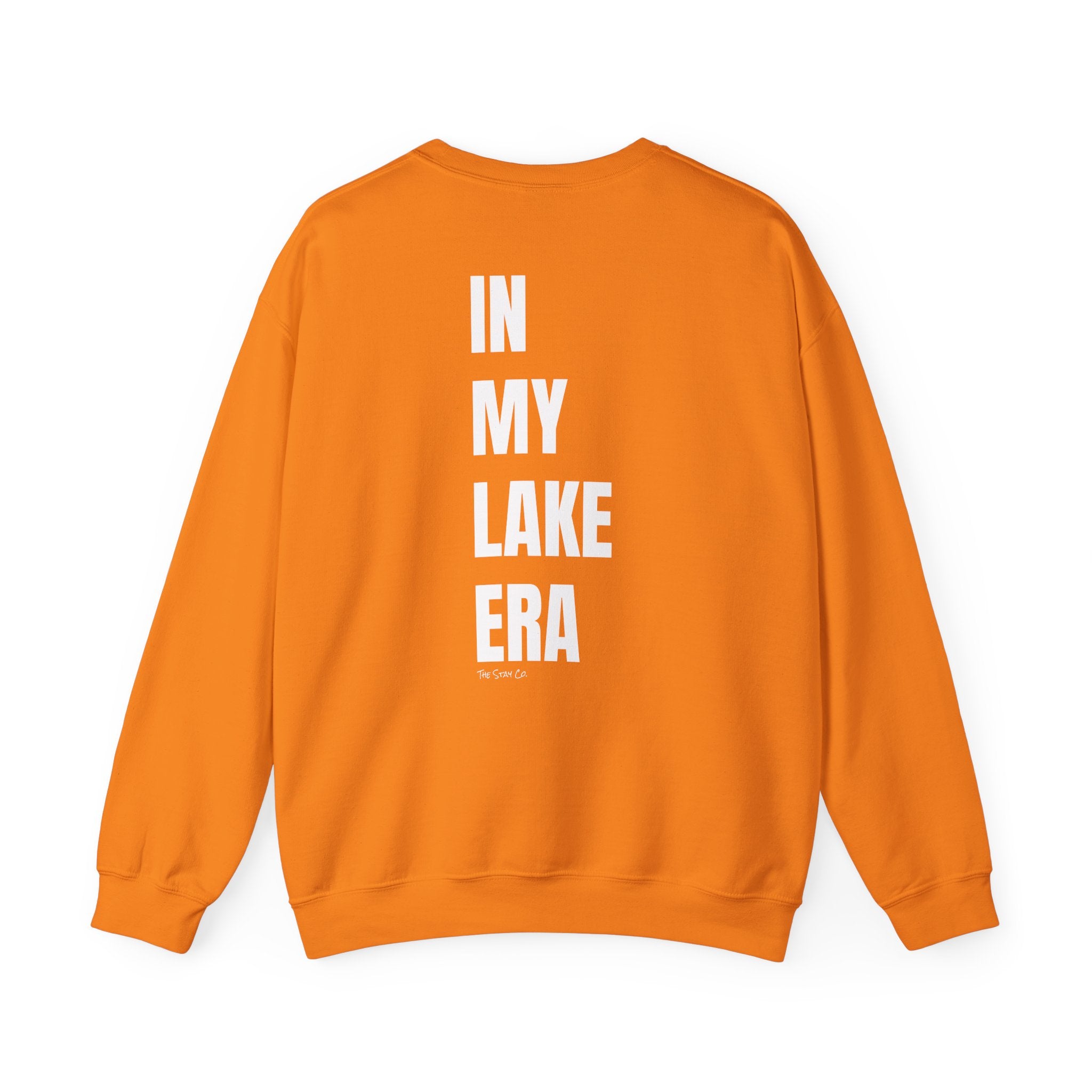 Adult- "Born for this"- (Front)  "In My Lake Era" (Back)- White Writing- Unisex Crewneck Sweatshirt