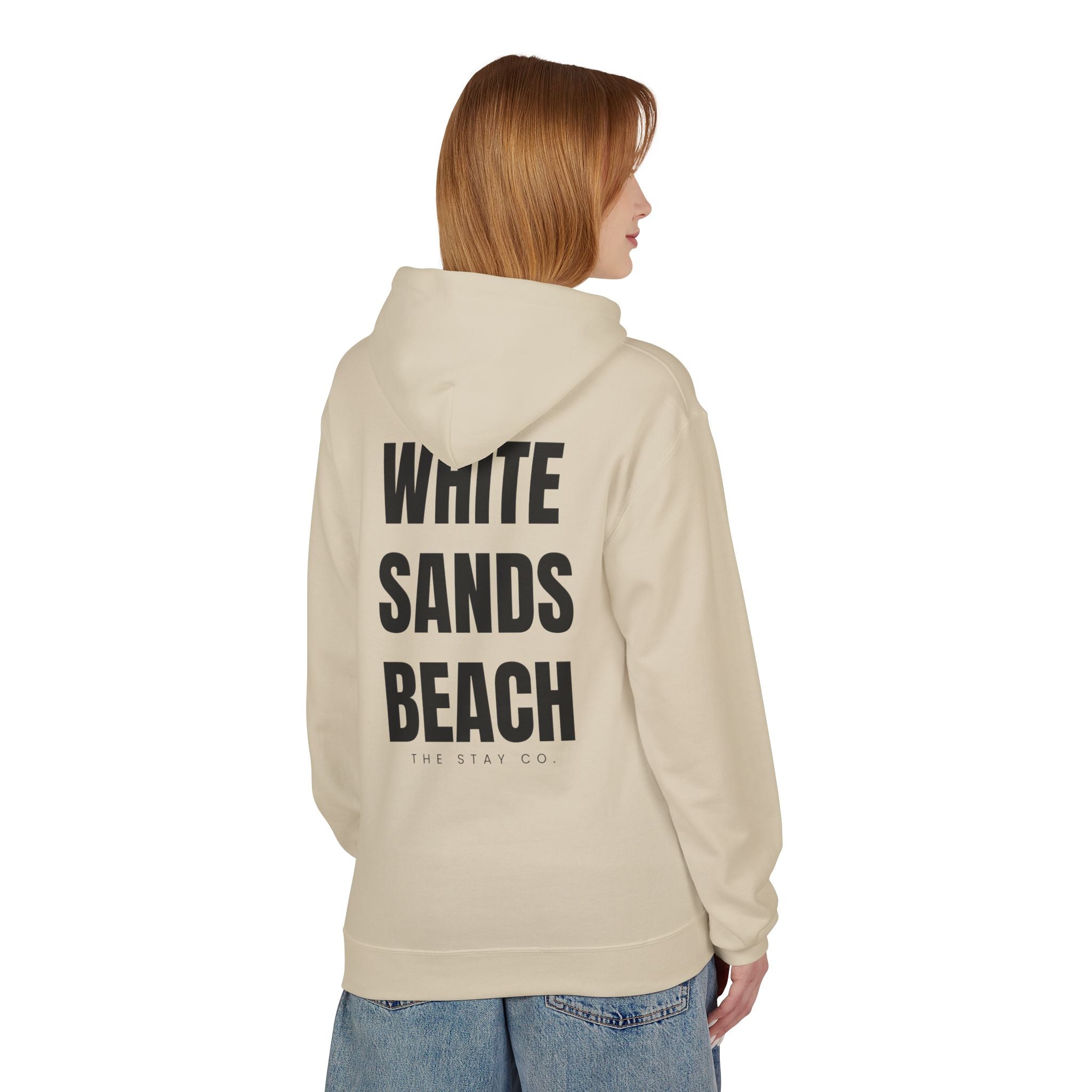 Adult- "Out Of Office" (Front) "White Sands Beach" (Back) - Hoodie