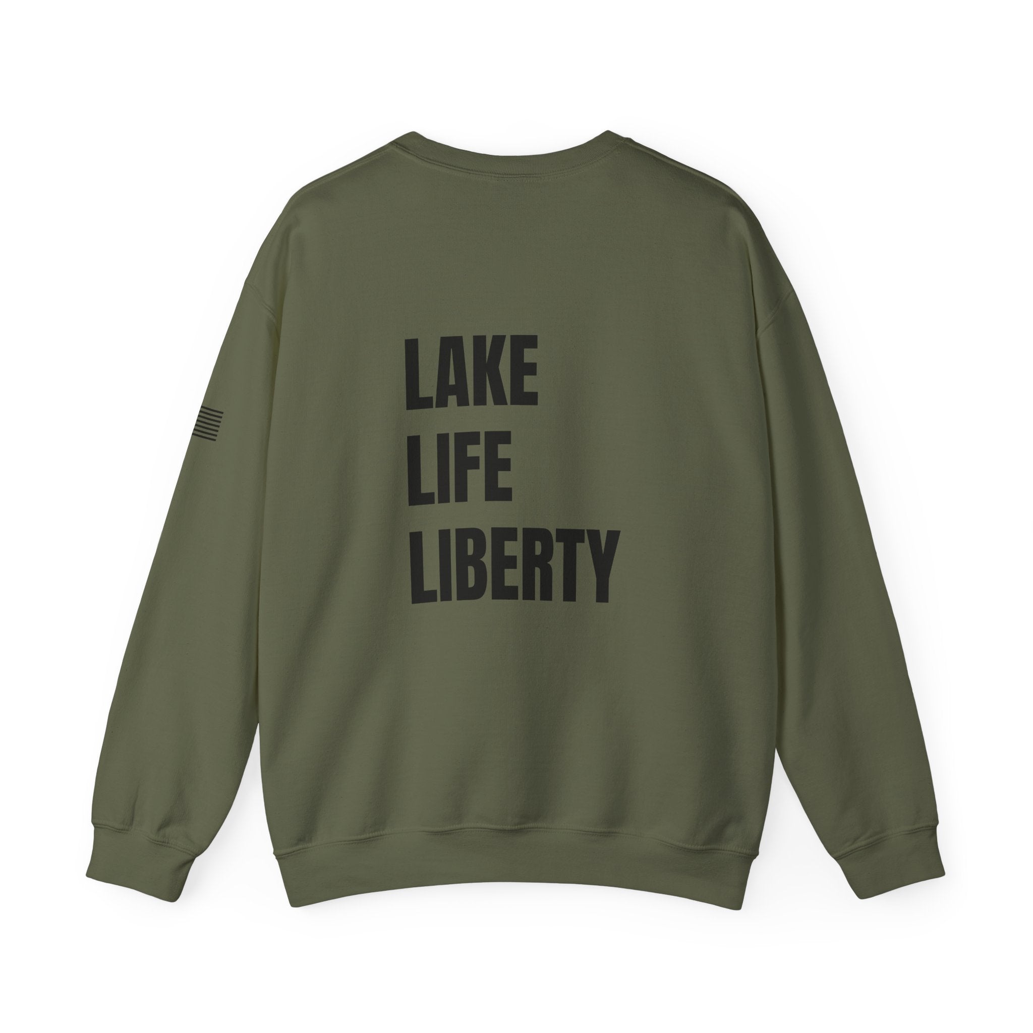 Lake Life Liberty, 'Merica Crewneck Sweatshirt