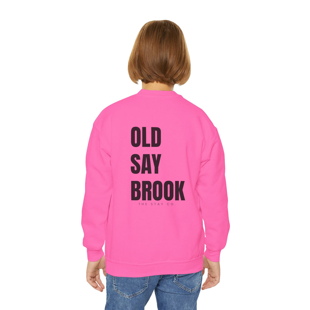 Youth-(XS-XL) Old Saybrook Crewneck Sweatshirt With Association Logo On Front