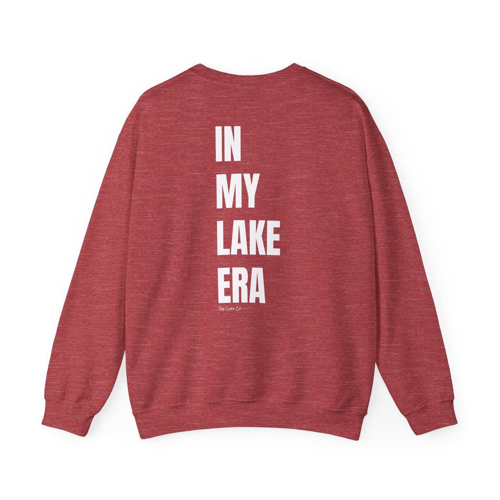 Adult- "Born for this"- (Front)  "In My Lake Era" (Back)- White Writing- Unisex Crewneck Sweatshirt