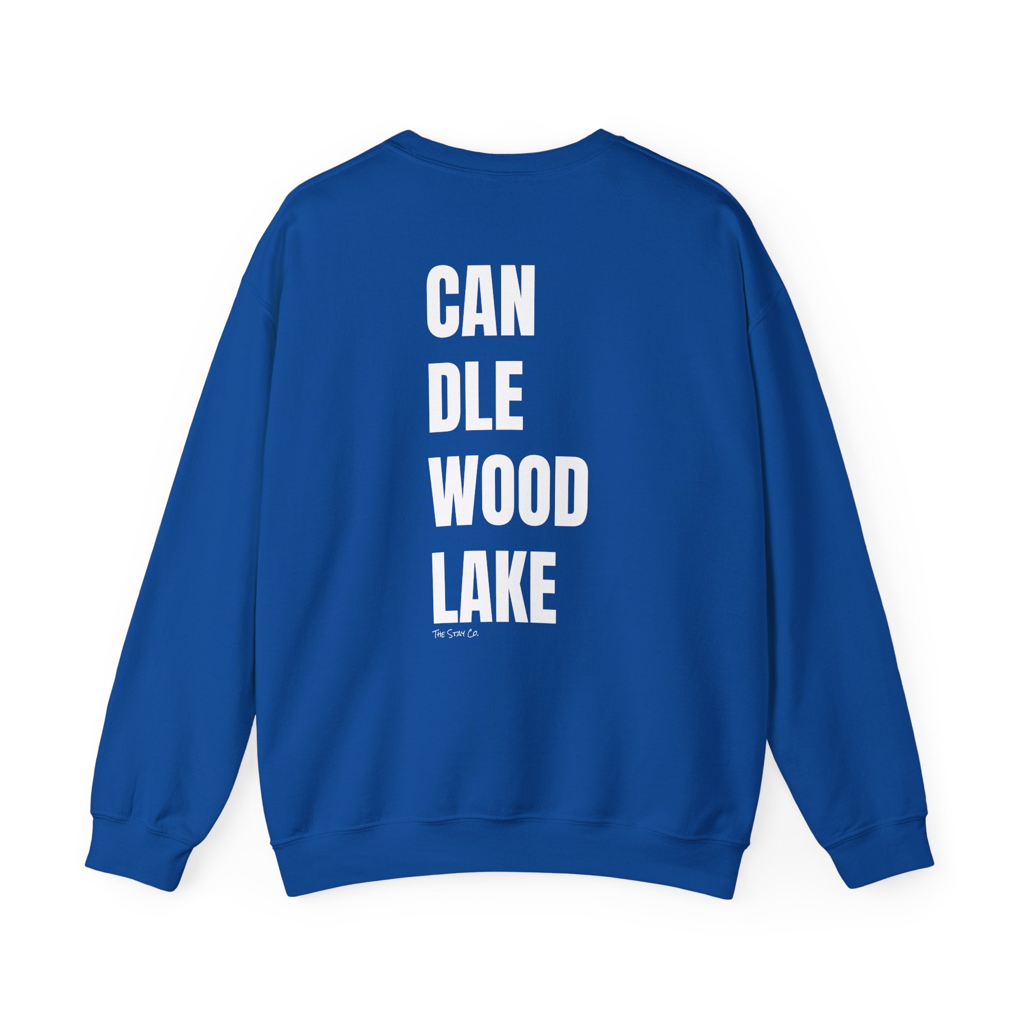 Catch Me at Candlewood Lake Crewneck (White Text)