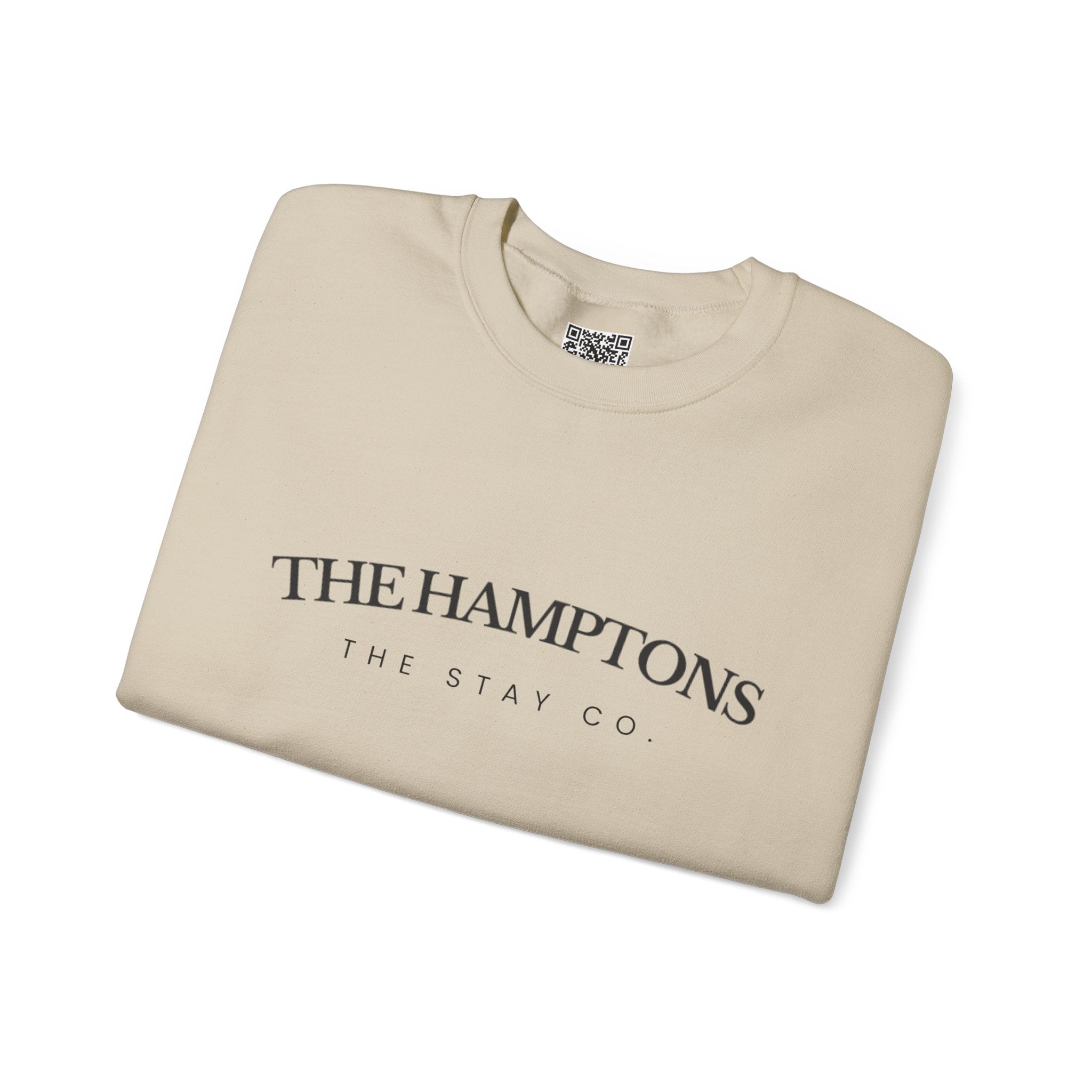 Adult- "The Hamptons" - Black Writing- Crewneck Sweatshirt