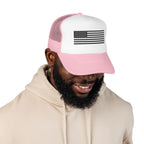 Flag- Foam Trucker Hat, Embroidered Cap, BBQ Hat, Perfect Gift for Grilling Enthusiasts, Summer BBQ Accessory, Fun Party Hat