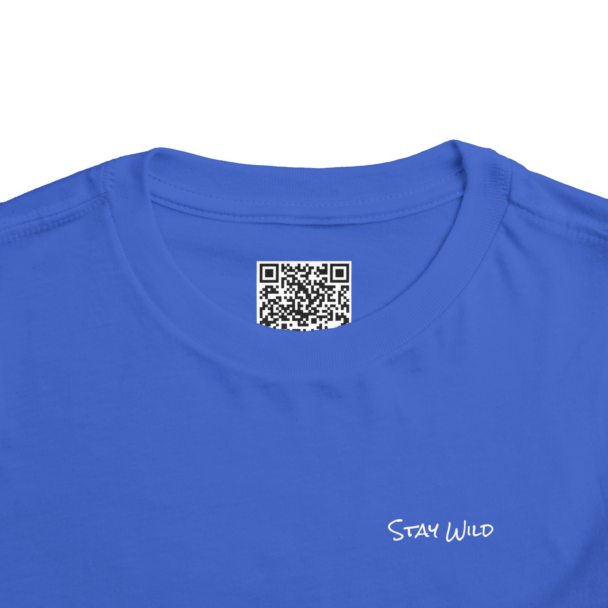 Toddler (2T-5T) - "Stay Wild" (Front) 'Walk. Run. Wakeboard. '(Back)- White Writing, Short Sleeve Tee