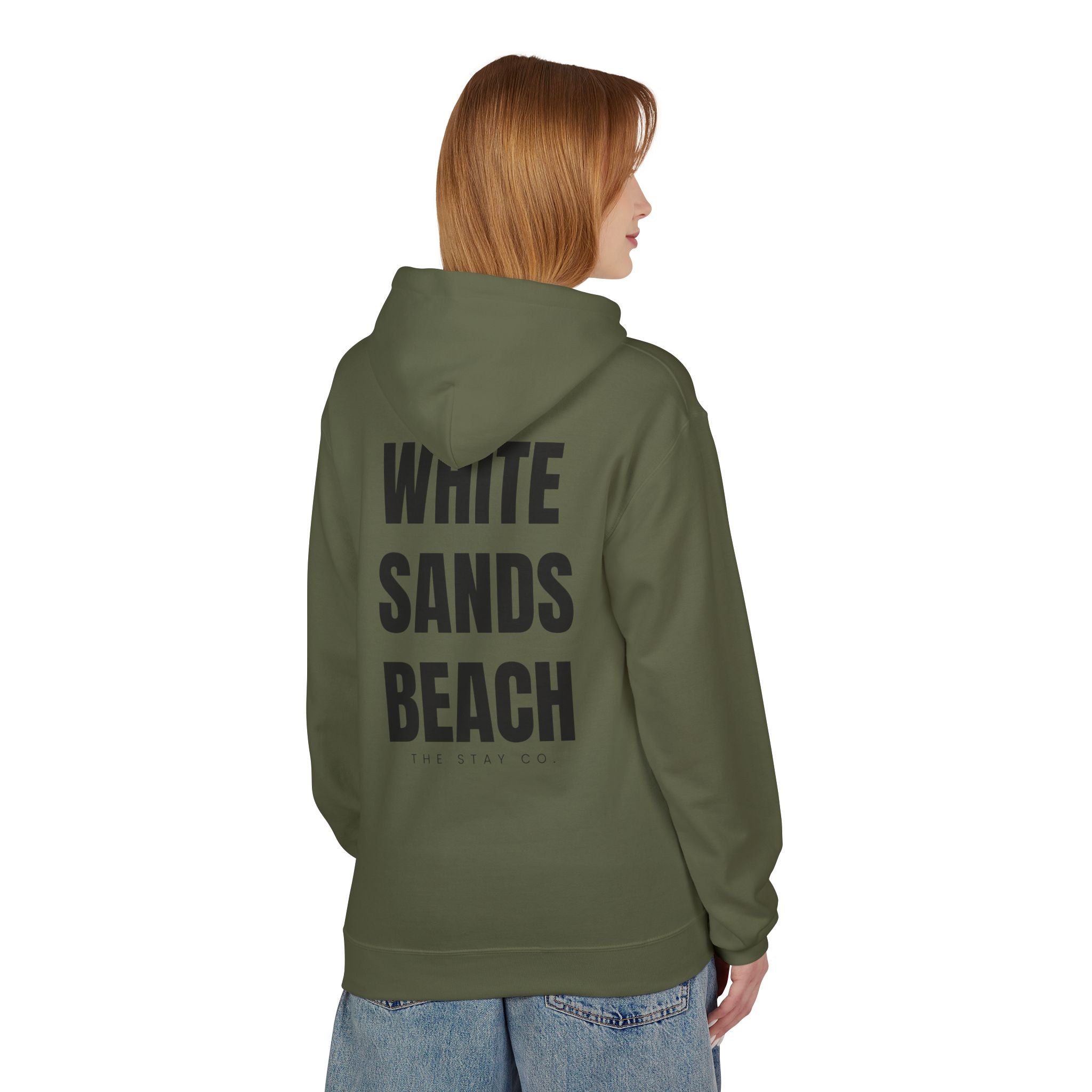 Adult- "Out Of Office" (Front) "White Sands Beach" (Back) - Hoodie