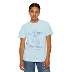 Matching shirt- "Nauti Crew-Best Mates" T-shirt, Unisex Garment-Dyed Tee for Bachelorette and Wedding Parties by the Lake-Perfect for Summer Vacations, Boating Trips, Family Gatherings