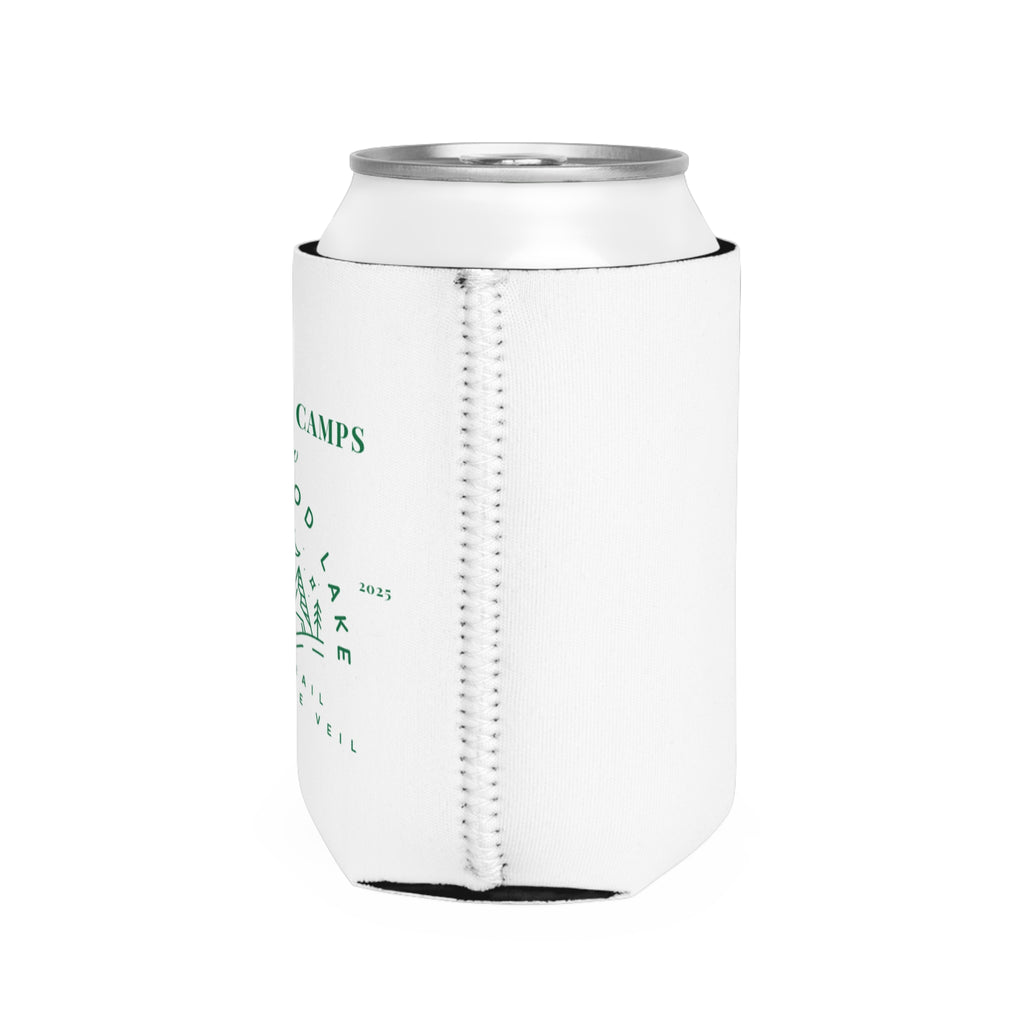 Champs & Camps-Candlewood Lake - Last Trail before the Veil- Stylish Outdoor Can Cooler Sleeve, Perfect for Camping, Beach Days, Parties, Gifts for Outdoors Enthusiasts, Wedding Favors