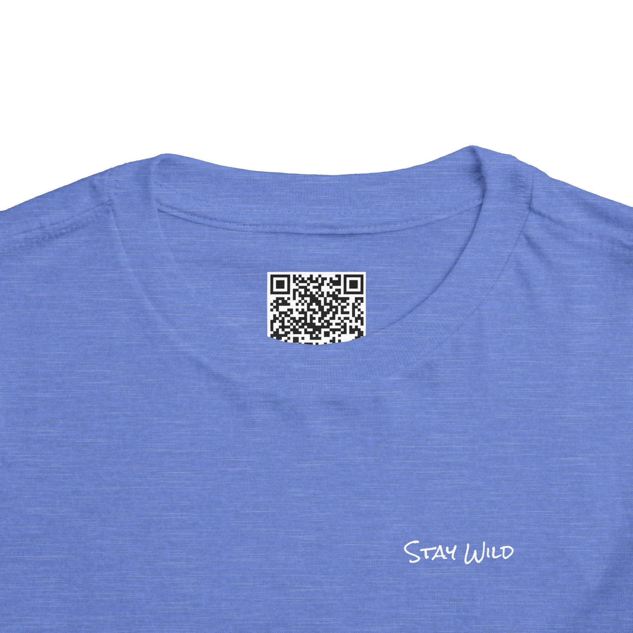 Toddler (2T-5T) - "Stay Wild" (Front) 'Walk. Run. Wakeboard. '(Back)- White Writing, Short Sleeve Tee