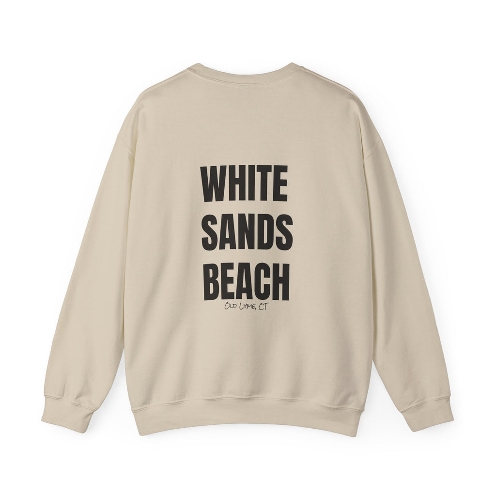 Adult- "'Catch me at"-(Front)- "White Sands Beach Old Lyme, CT"- (Back)- (No Flag) Custom Sweatshirt for location