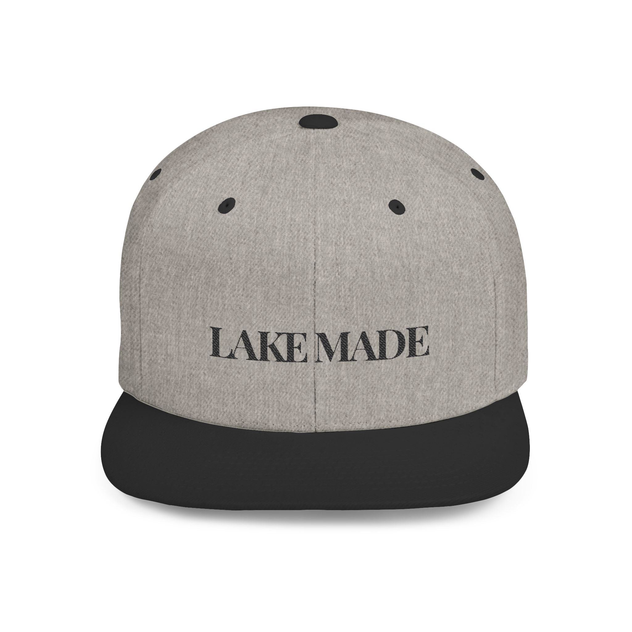 Embroidered Snackback Cap-"Lake Made"- Casual Hat, Outdoor Apparel, Summer Fashion, Gift for Him/Her, Festival Accessory