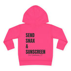 Toddler (2T-6T)- "Gone To The Beach" (Front) "Send Snax & Sunscreen, Old Saybrook, CT"- (Back)- Hoodie