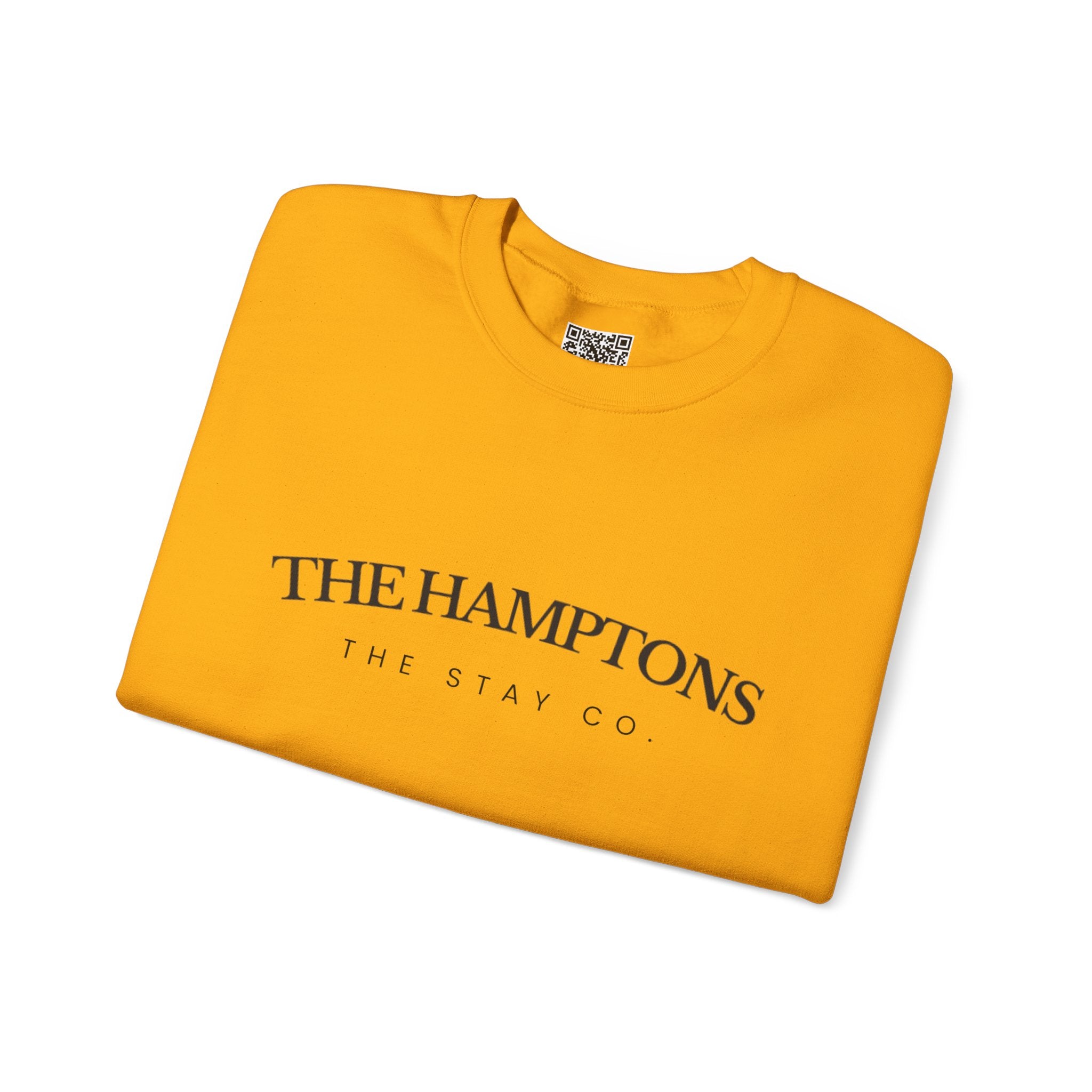 Adult- "The Hamptons" - Black Writing- Crewneck Sweatshirt